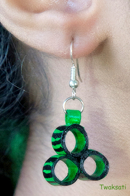 Green 3 Earring